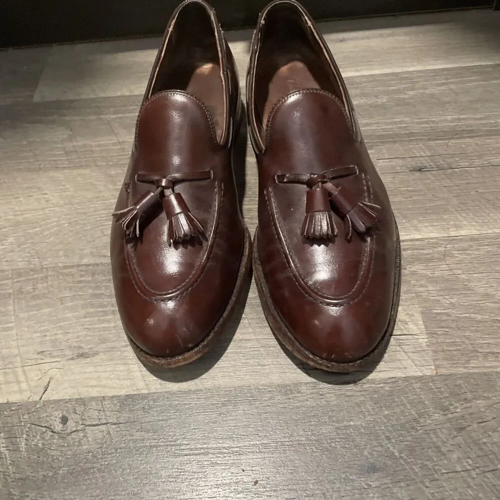 Vintage Foot-Joy Classics Men’s Tassel Loafers Brown Leather USA Made 9.5 B